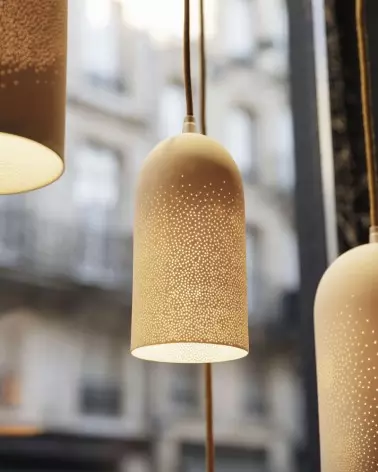 Suspension en porcelaine -...