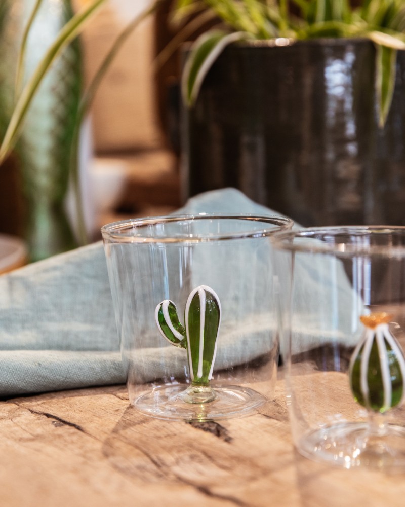 Pichet Cactus Ichendorf Milan - Verre Borosilicate - Collection Desert Plants - Fait Main - 175cl