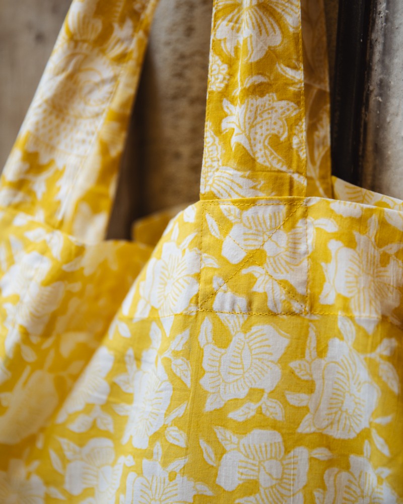 Totebag Maison SERSK - N°14 - Floral jaune